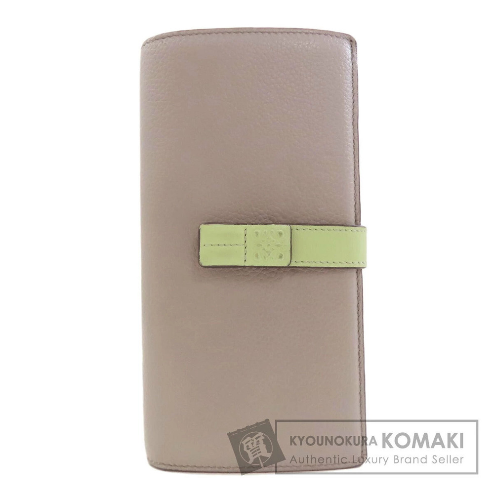 Loewe Anagram Vertical Wallet Long Wallet Leather
